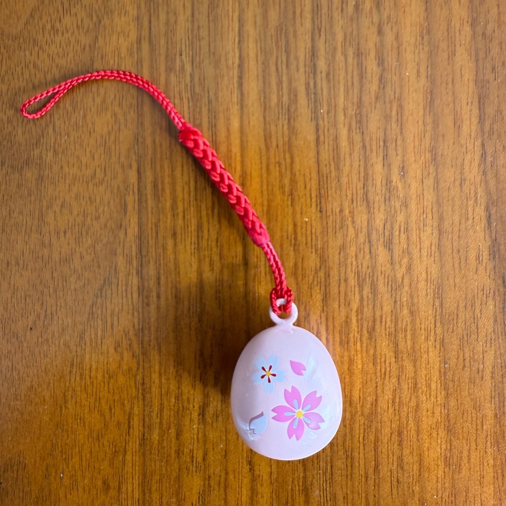 Mt. Fuji New Ornament Chiming Charm with Cherry Blossom Sakura